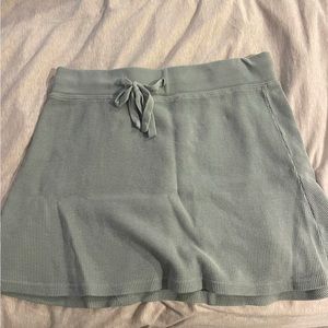 Brandy Melville green knit mini skirt